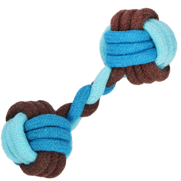 Gryzak dla psa sznur z węzłami szarpak lina bawełniana 17 cm