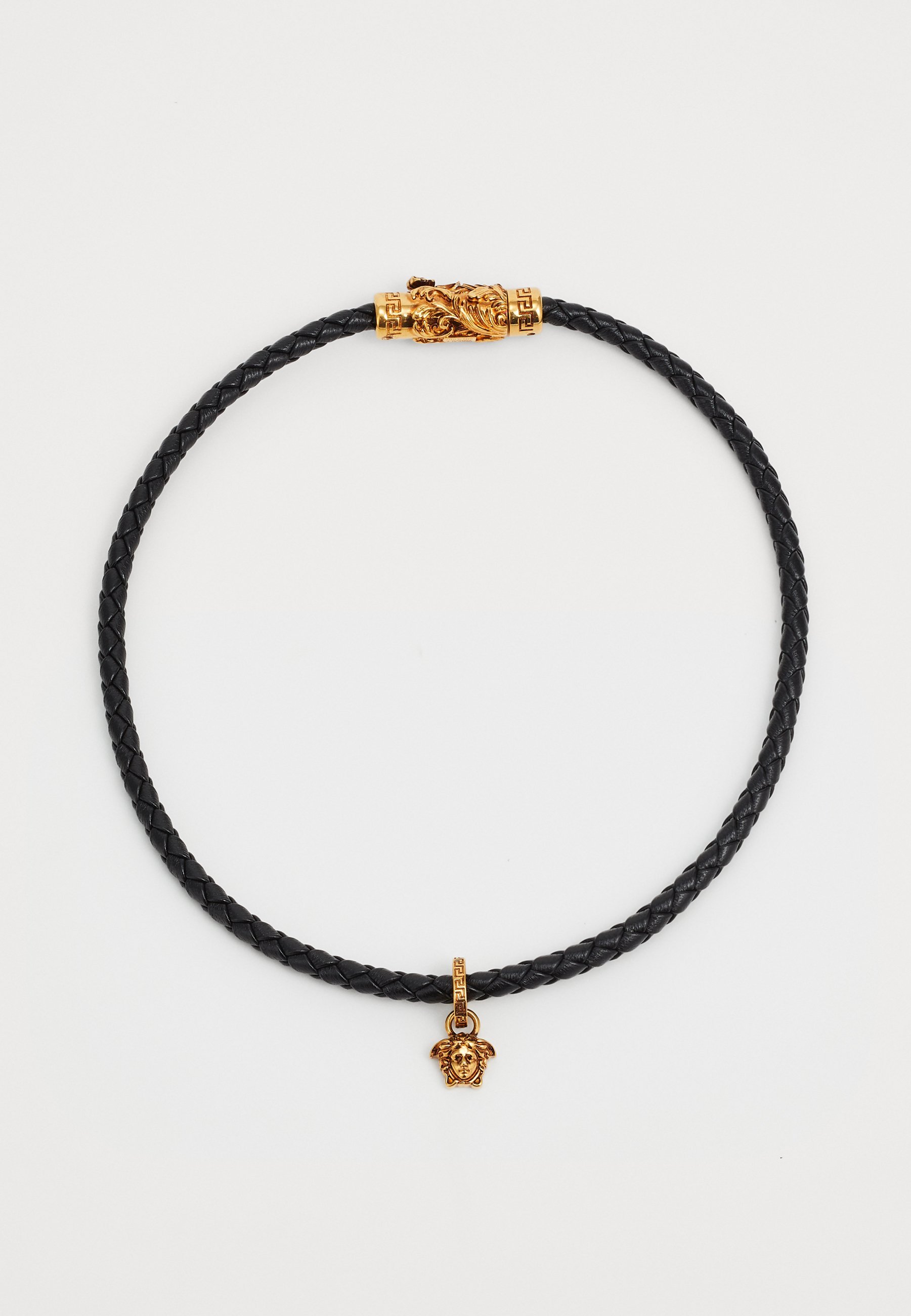 Versace UNISEX KETTING - Ketting - zwart/licht vintage goudkleurig