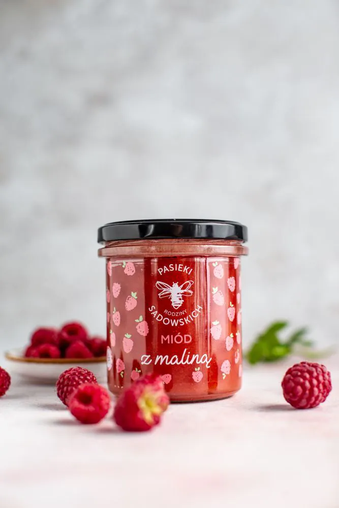 Pasieki Rodziny Sadowskich Miód z Maliną
