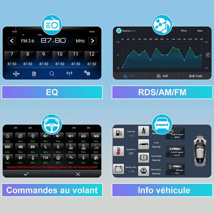 Autorradio AWESAFE Android 13 para Renault Clio 3 (2005-2014) 1GB+32GB con pantalla táctil de 9