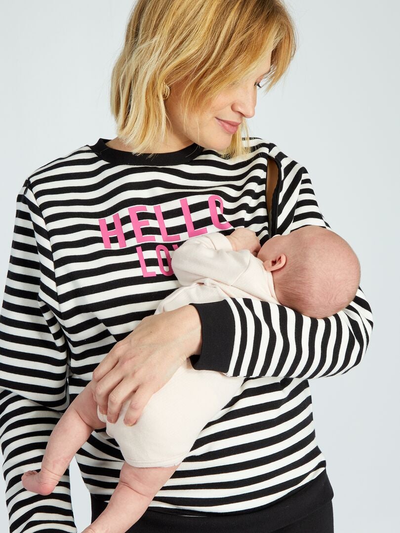 Verpleegkundig sweatshirt van fleecestof - WIT