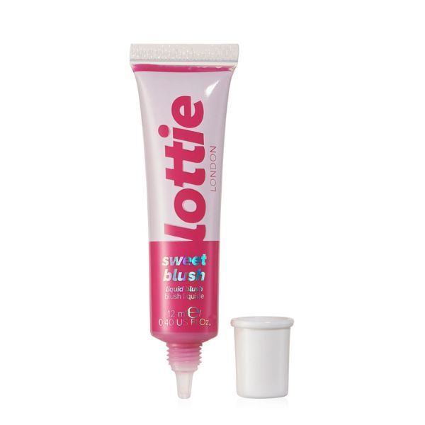 Tekutá tvářenka Lottie London Sweet Blush odstínem fuchsie