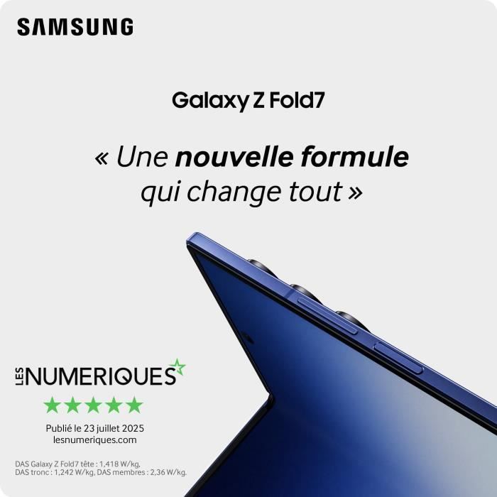 Samsung Galaxy Z Fold7 5G Smartphone 512 Go Gris
