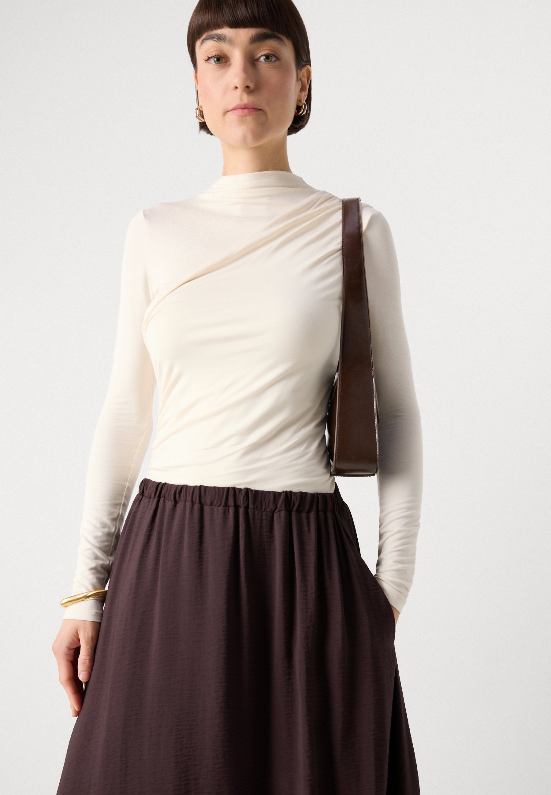 Lindex KAMALA SEELIK - Maksiseelik - tumepruun