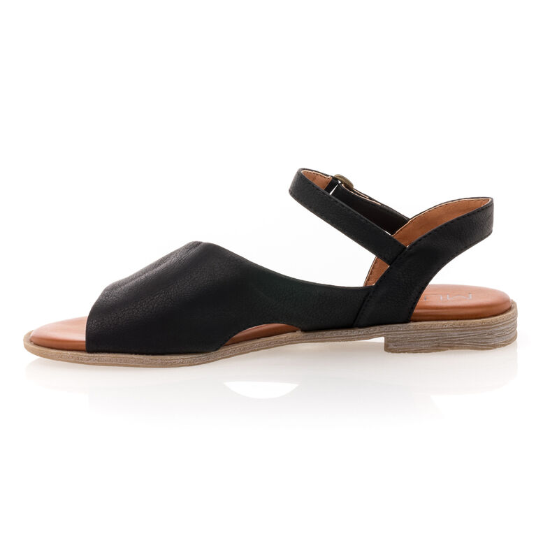 Svarte sandaler / sko med åpen tå til dame