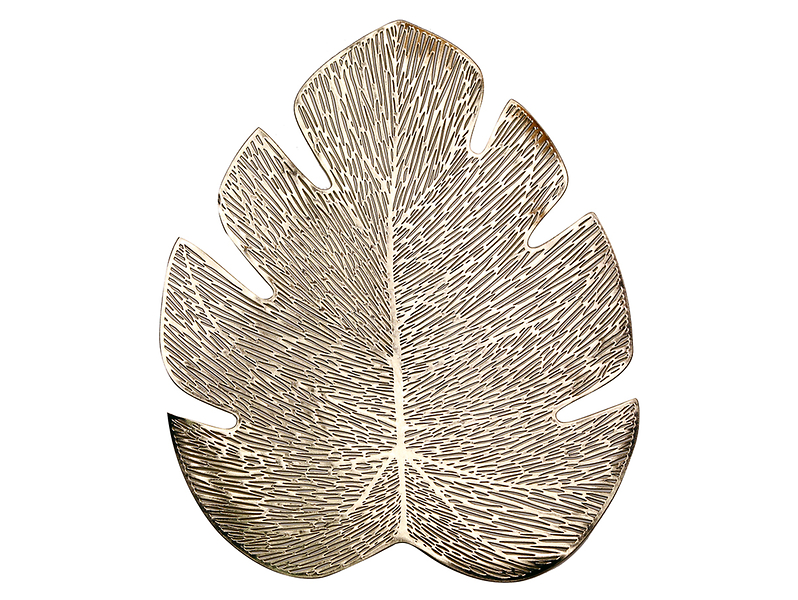 Podkładka pod talerz Liść 37x45 cm złota