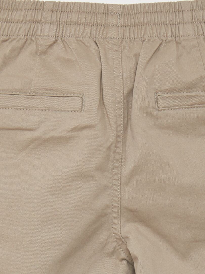 Pantalones deportivos con cintura elástica - GRIS