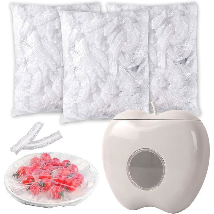 300 bolsas reutilizables de plástico retráctil para almacenar alimentos, cajas para almacenar frutas y verduras, película elástica estirable.