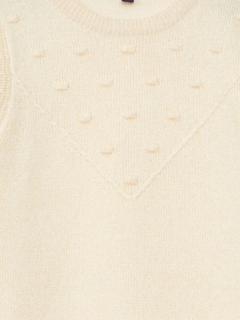 Jersey de punto iridiscente - BLANCO