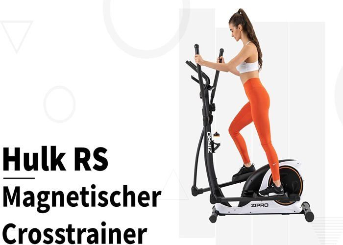 Zipro Crosstrainer Hulk, ellittica fino a 150 kg, attrezzatura per allenamento cardio domestico, macchina per il fitness