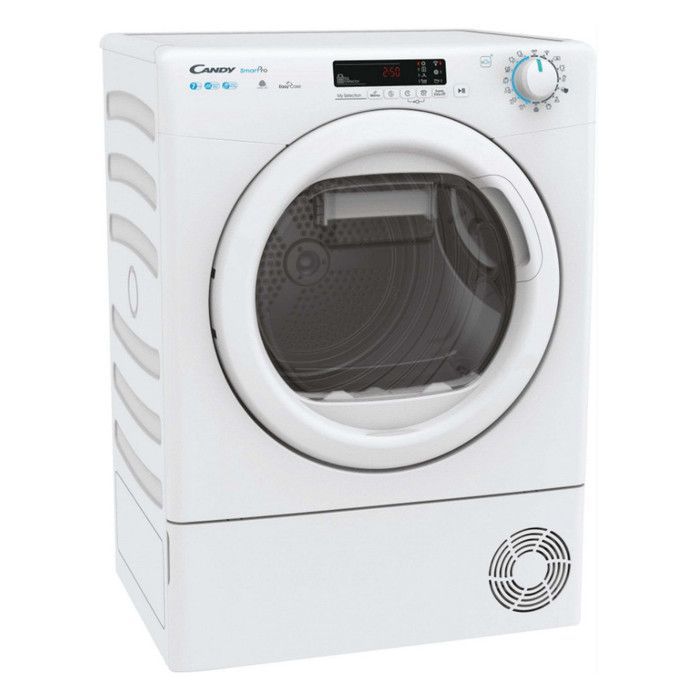 Sèche-Linge Frontal à Condensation CANDY CSO4H7A2DES - Blanc - 7 kg - Départ différé - Wi-Fi