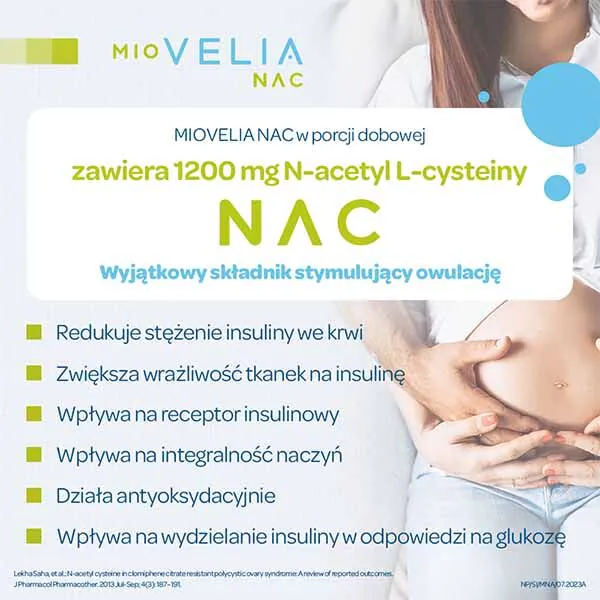 Miovelia Nac, Preparat wspomagający płodność u kobiet, Kapsułki