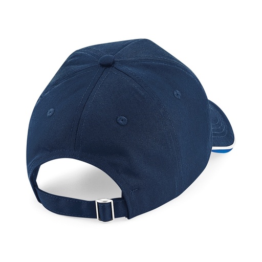 Casquette Beechfield Authentic à cinq panneaux avec passepoil