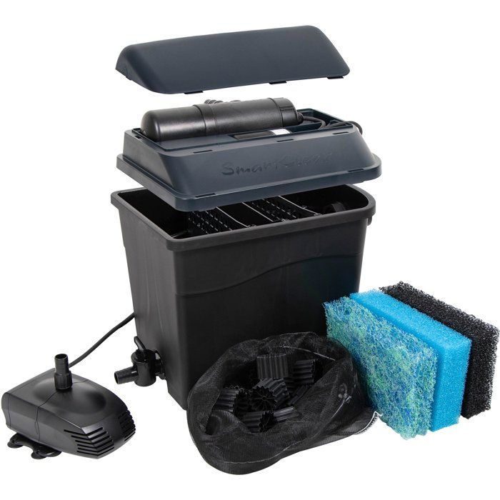 Zwaartekracht vijverfilter - UBBINK - SmartClear 9000 PlusSet - 9W UV-C - proLine 3000 pomp - 4500-9000 L