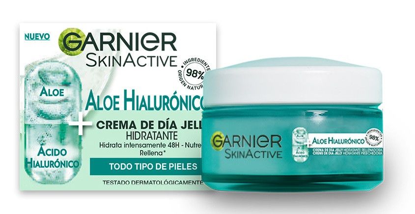 Skin Active 3 viename kremas su alaviju ir hialurono rūgštimi Serumai