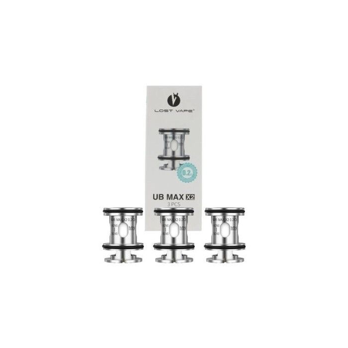 LOST VAPE - Bobinas UB Max V2 de 0,2 ohm (3 unidades)