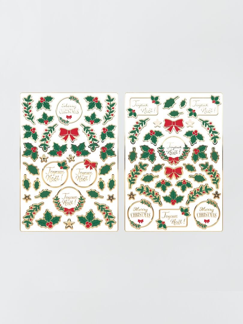 Kerststickers - GROEN