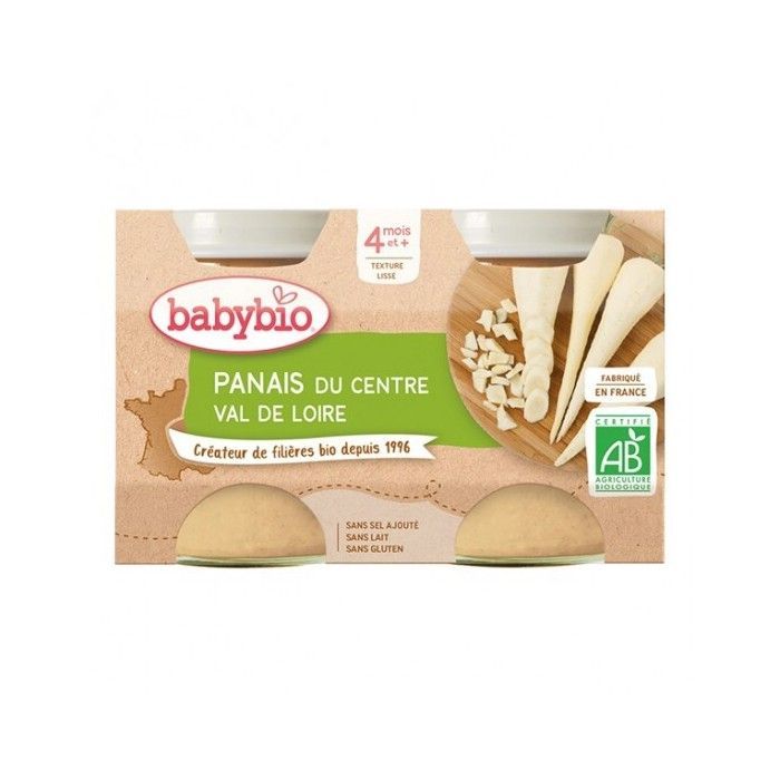 Chirivías Babybio de la región Centro-Valle del Loira, a partir de 4 meses, 2 x 130 g