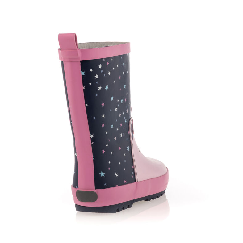 Botas azules de niña