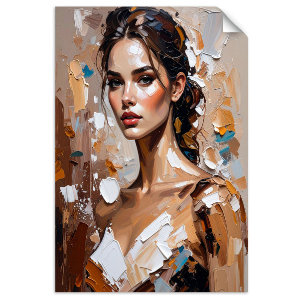 Naklejka na ścianę Feeby Portret Kobiety Styl Glamour 20x30