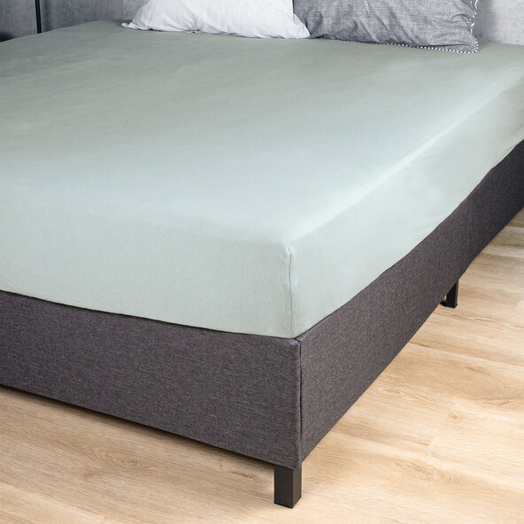 Muotoonommeltu lakana Supersoft DB, vihreä