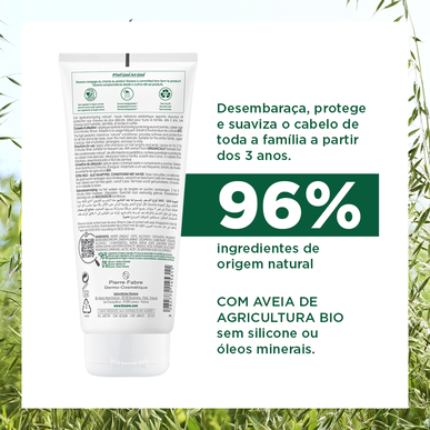 Klorane Oat Ultra-Gentle Conditioner kaikille hiustyypeille, hellävarainen ja suojaava kaurahoitoaine, 200ml