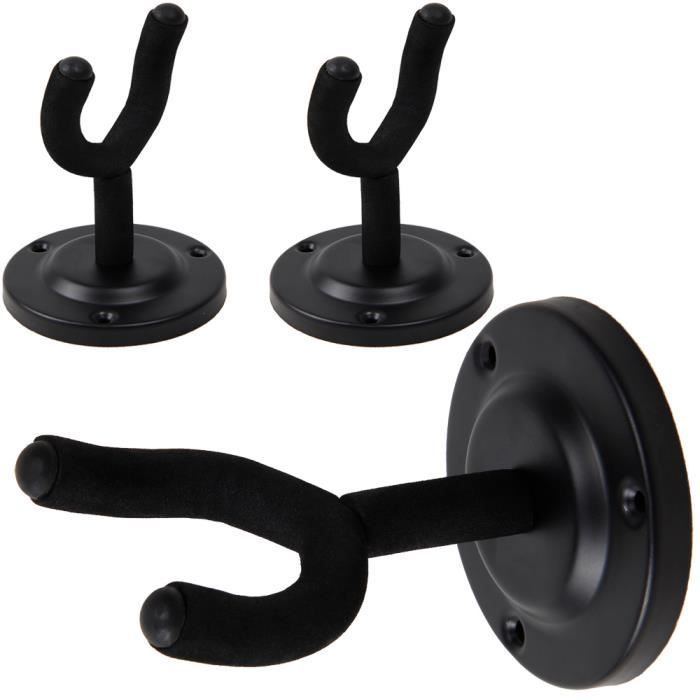 3 supporti da parete per strumenti: chitarre, bassi, skateboard, longboard, sport di pattinaggio