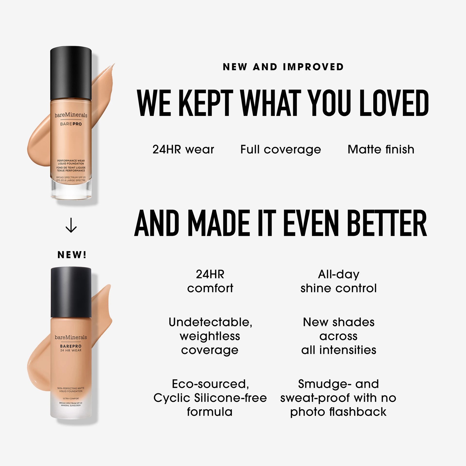 Barepro 24H Matte tekući puder Fair 17 Neutral - bareMinerals