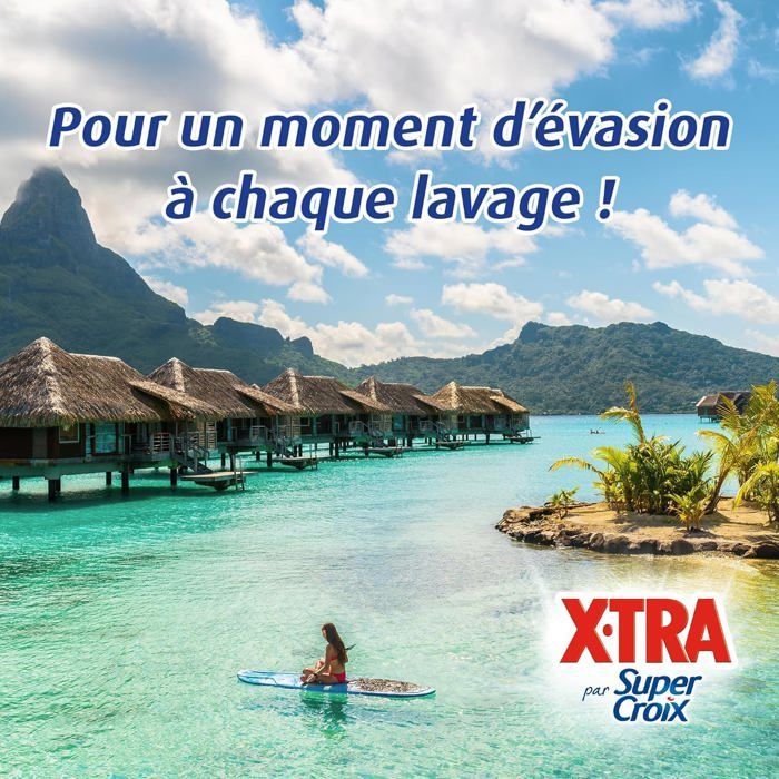 Vloeibaar wasmiddel - Super Croix - Bora Bora - Monoi bloemen & aloë vera melk - 252 wasbeurten