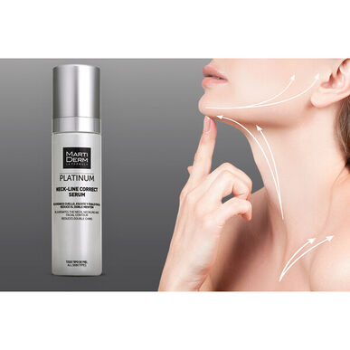 Martiderm Platinum Sérum Corrector de Contornos del Cuello Sérum Reafirmante para Cuello y Escote Sérum Antiarrugas 50 ml 50 ml