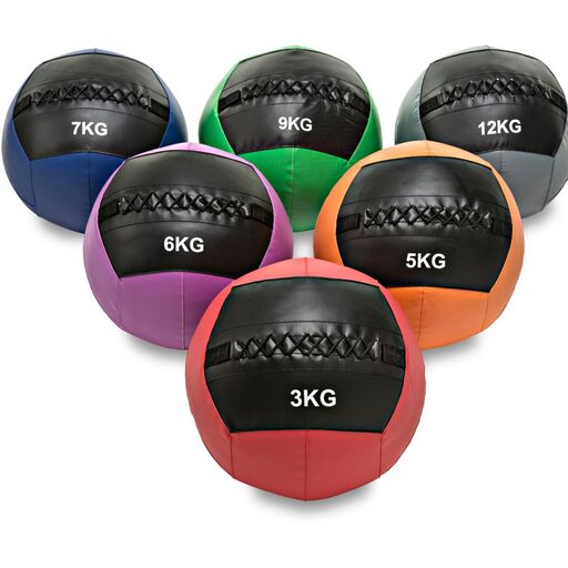  Wall Ball Dubbel Gestikt Kleur 12kg