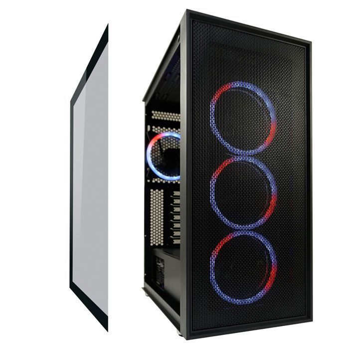 Boîtier PC - LC-Power - Gaming 802B - Noir - ATX - Ventilateurs ARGB 120 mm