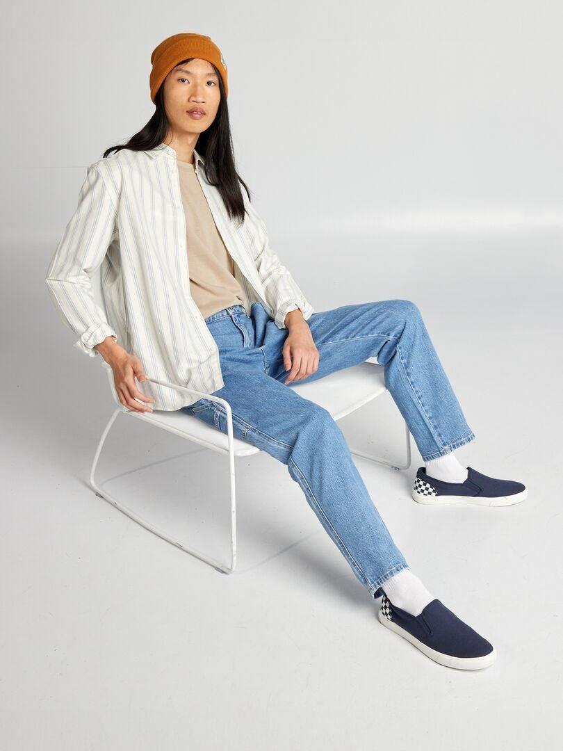 Gestreept shirt - WIT