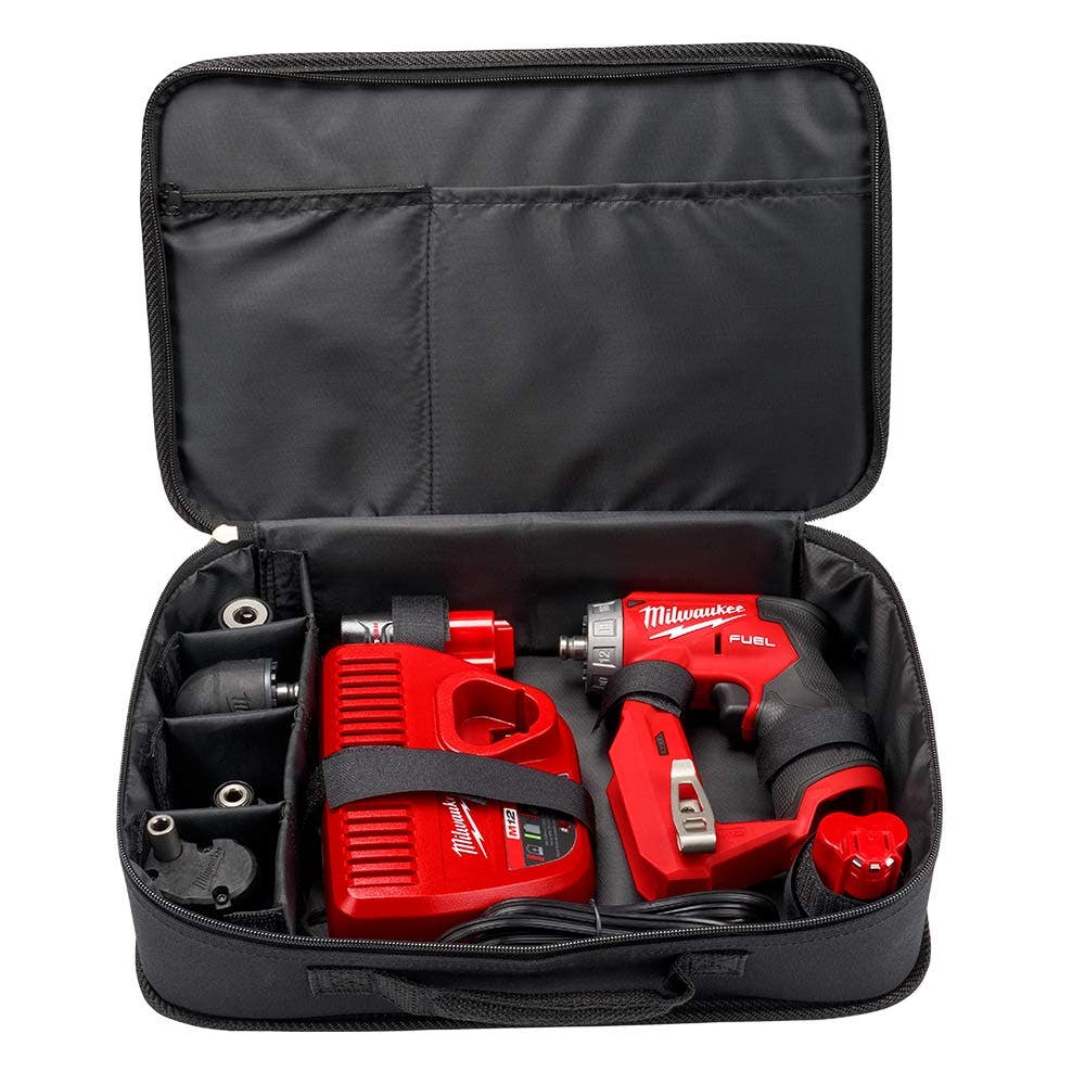 MILWAUKEE 12V 2 x 2,0 Ah 9,5mm Klempner-Bohrschrauber-Set M12FDDXKIT202B