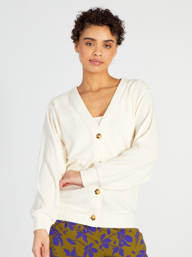 Vest en tanktop set - 2-delig - WIT