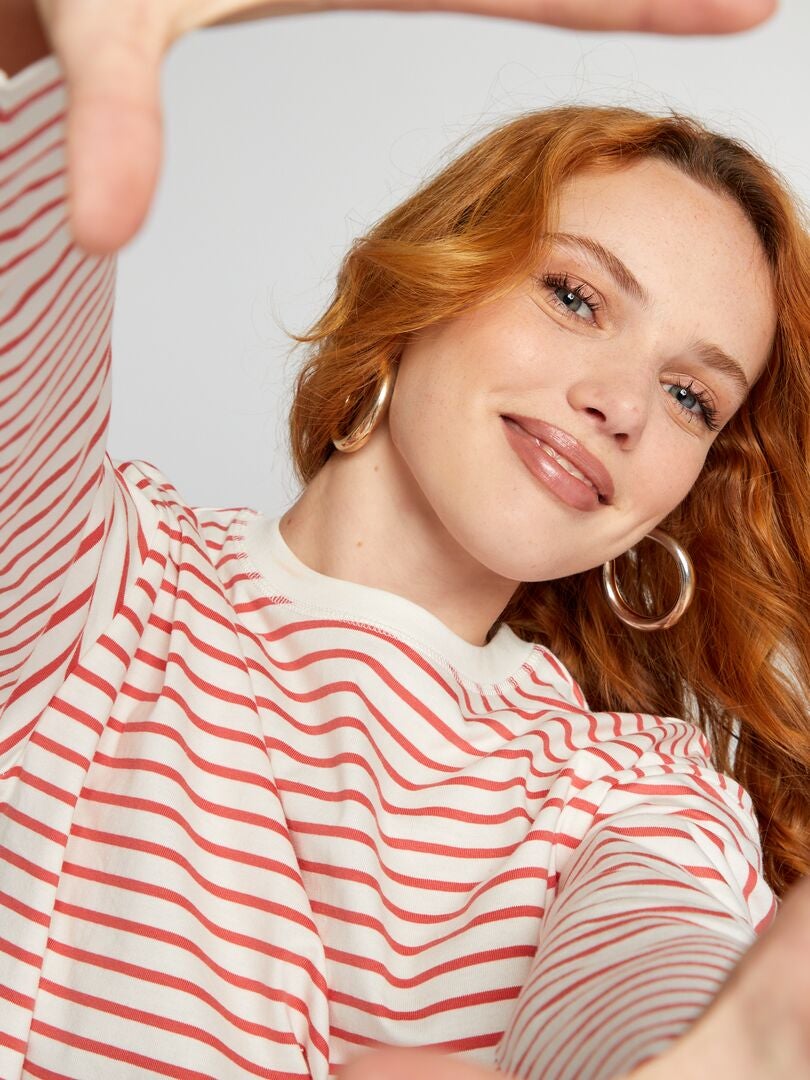 Jersey zeemansshirt - Wit