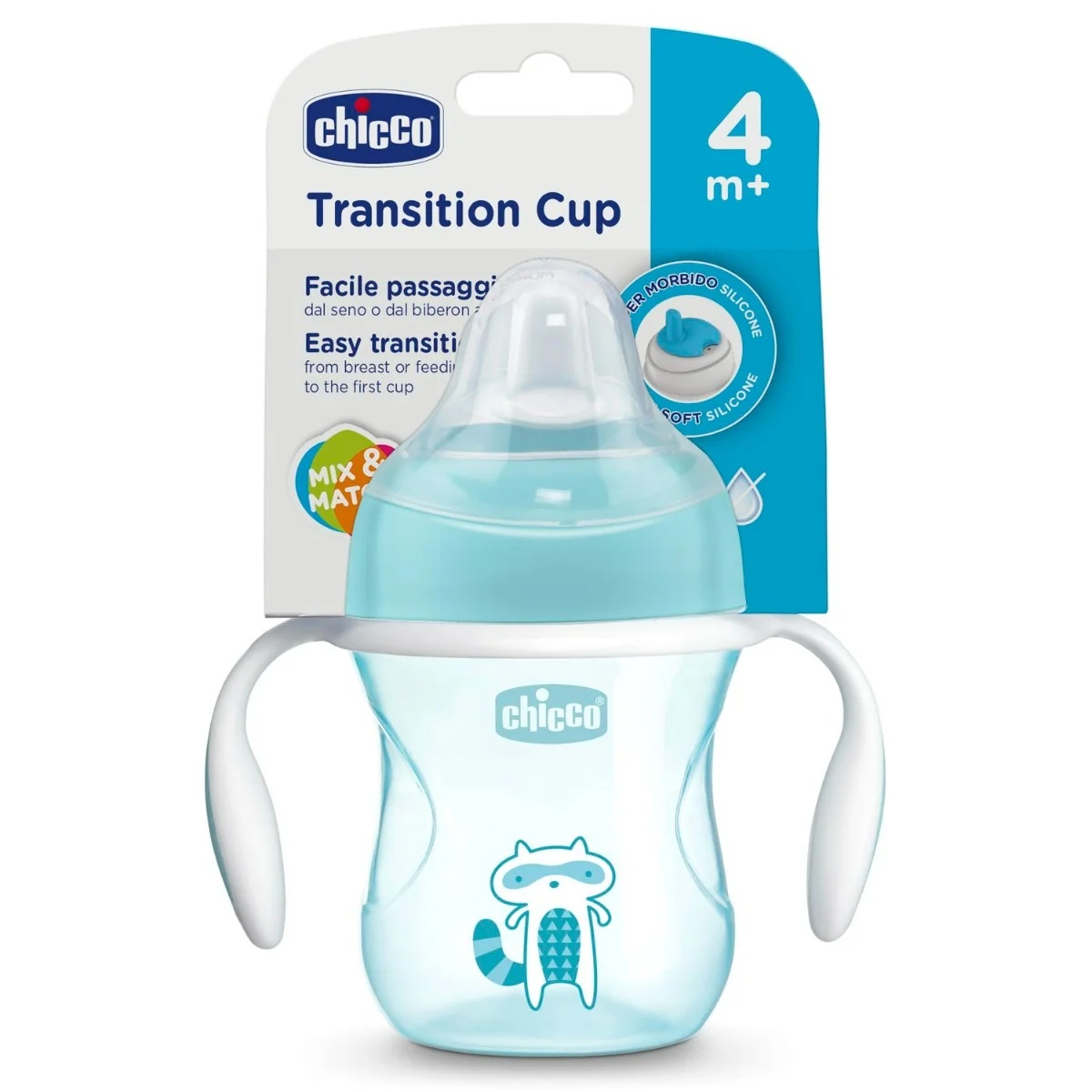 CHICCO Copo de Transição Chicco Azul 4 Meses