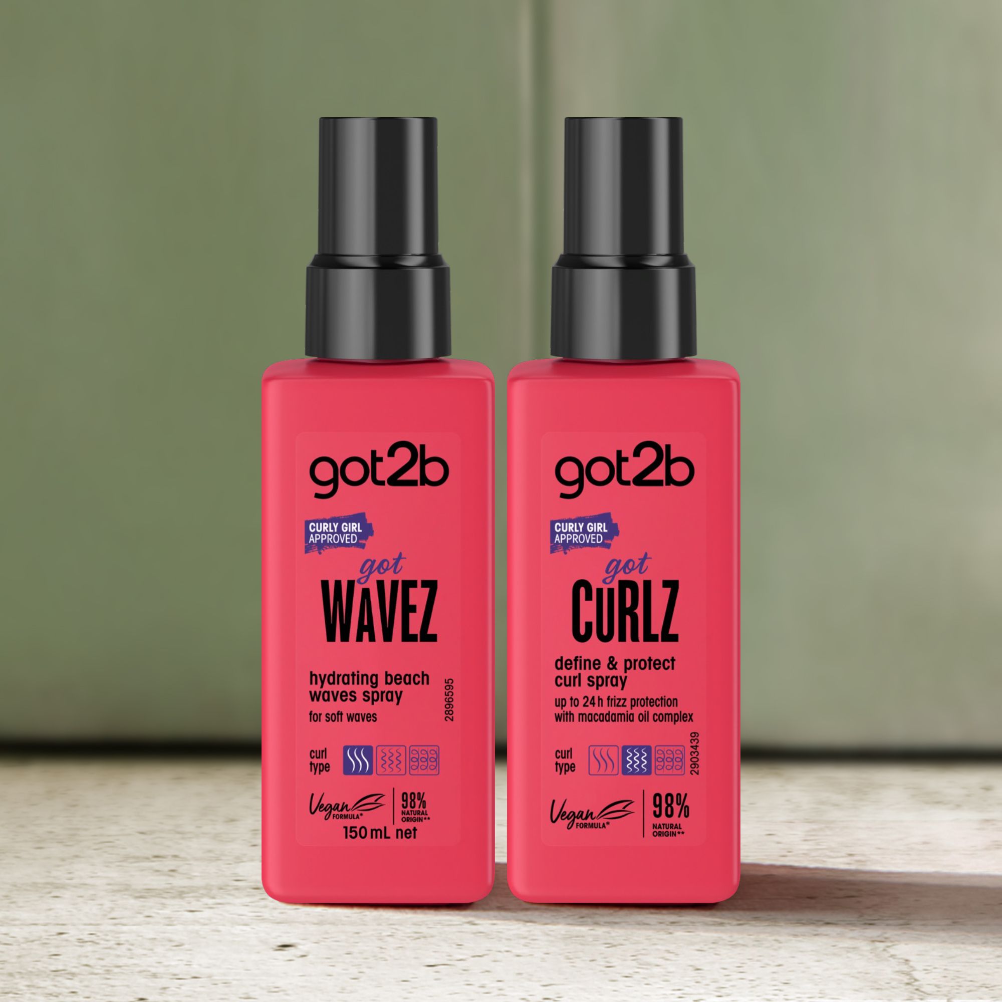 Got Curlz Defined Curls sprejs Produkti cirtainiem matiem