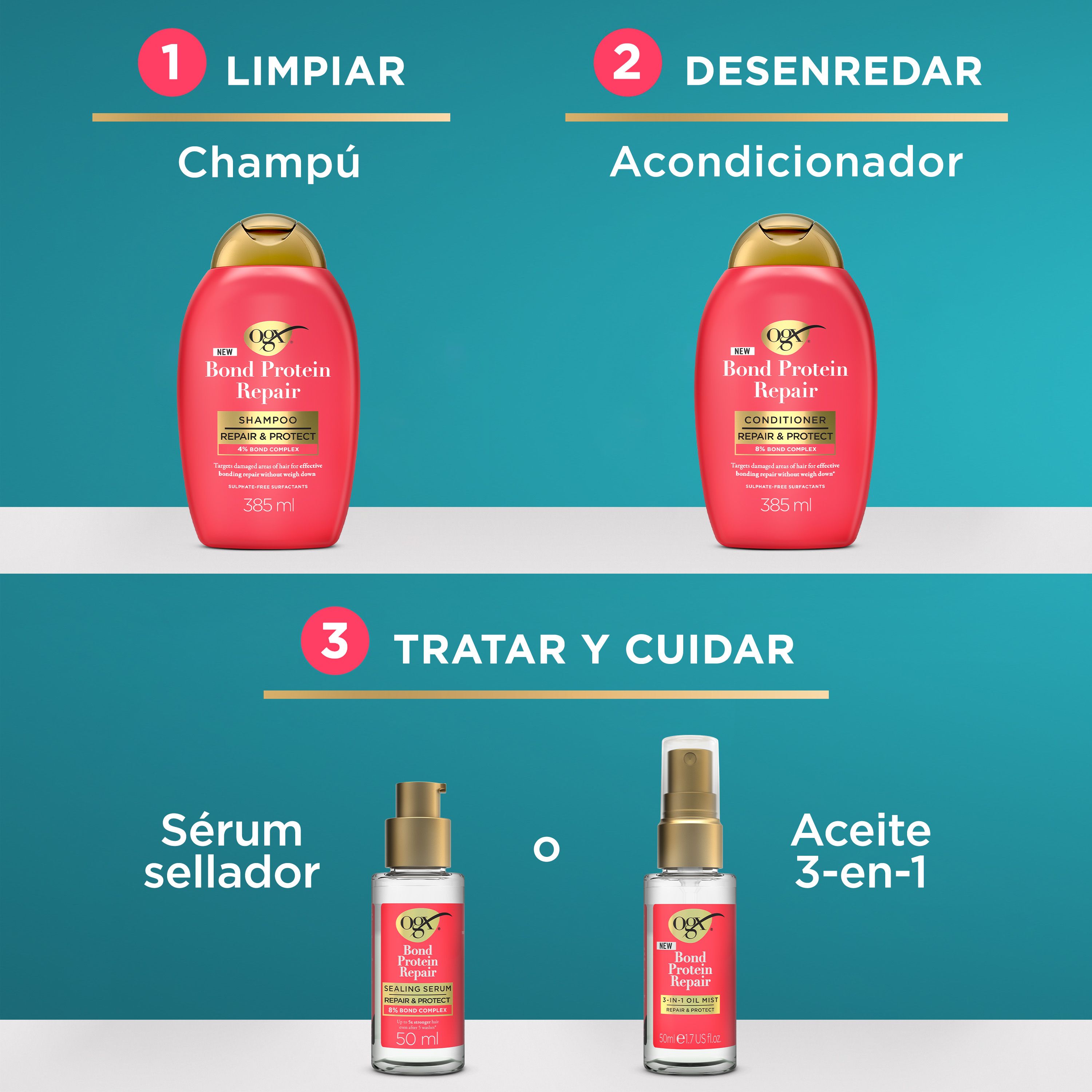 Bond Protein Repair 3-in-1 matu eļļa Matu eļļas un līdzekļi