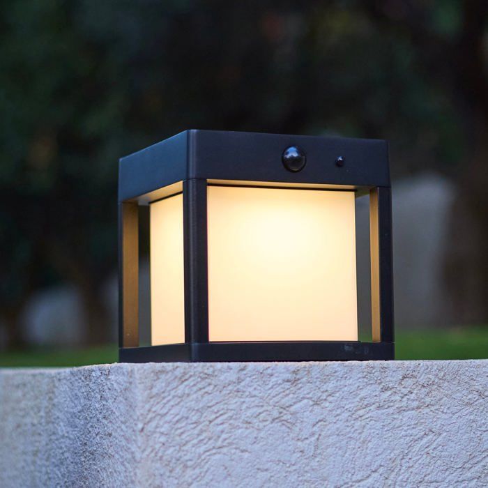 Poste terminal solar sensor PILORO Al. 15 cm