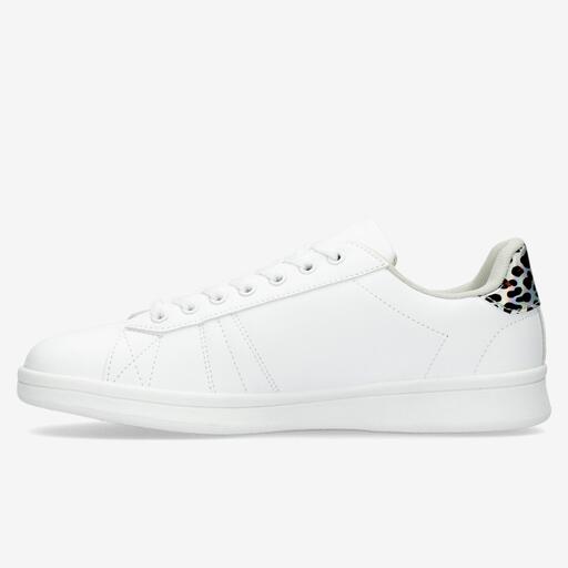Silberne Court Sneakers