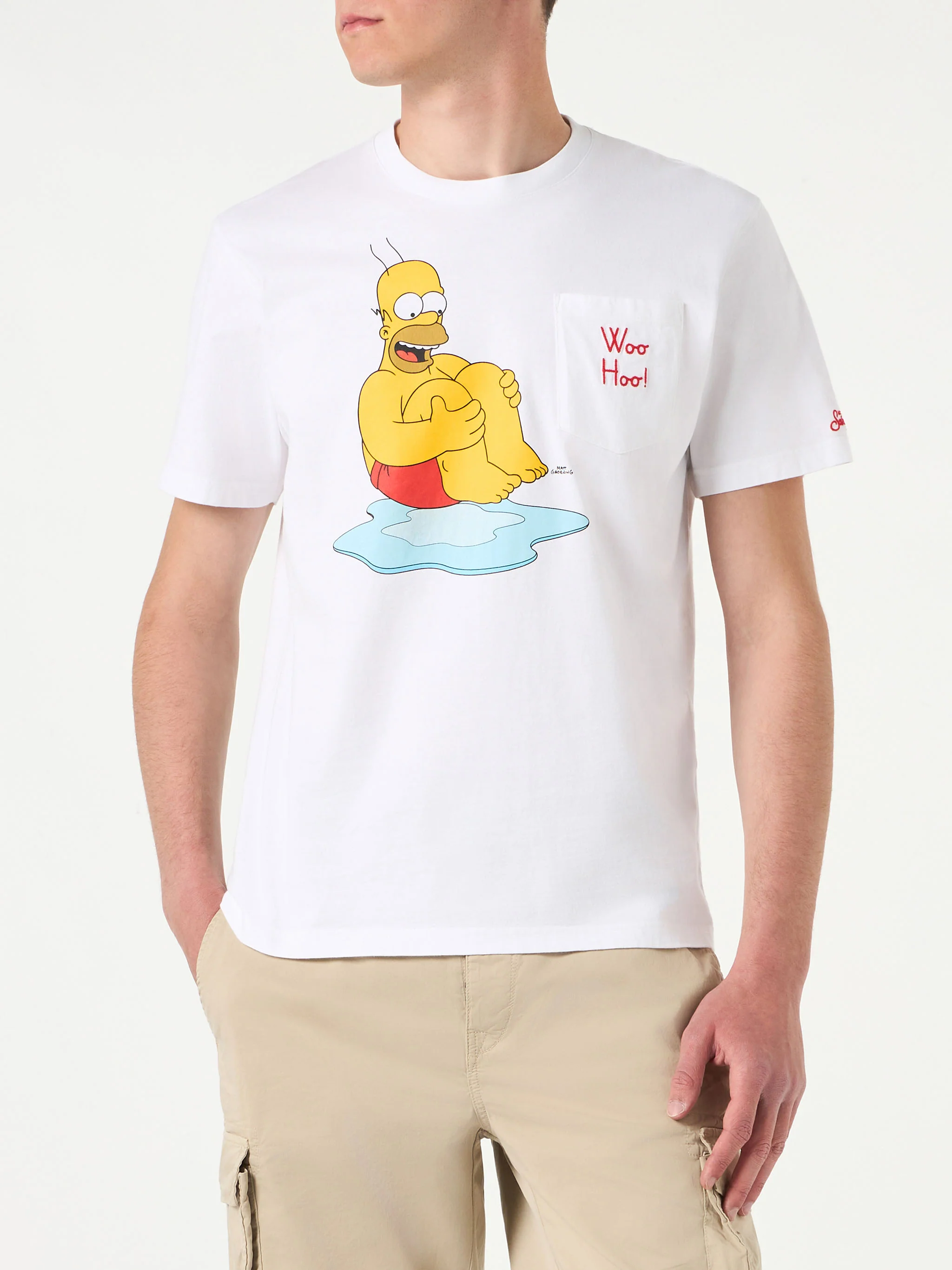 T-shirt da uomo in cotone con stampa Homer | EDIZIONE SPECIALE DEI SIM
