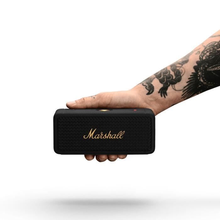 MARSHALL EMBERTON II - Altavoz inalámbrico portátil - 30 horas de autonomía - Bluetooth - Negro y latón