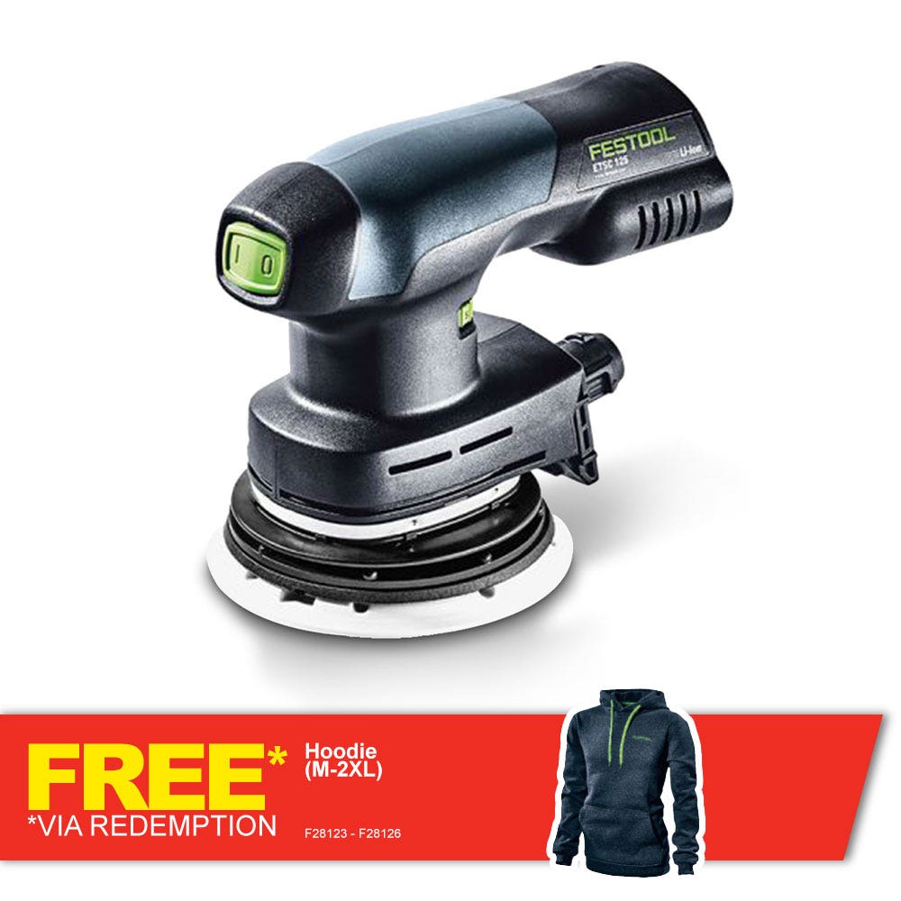 FESTOOL 18 V-os szénkefe nélküli excentercsiszoló 2 x 3,1 Ah 125 mm 575718