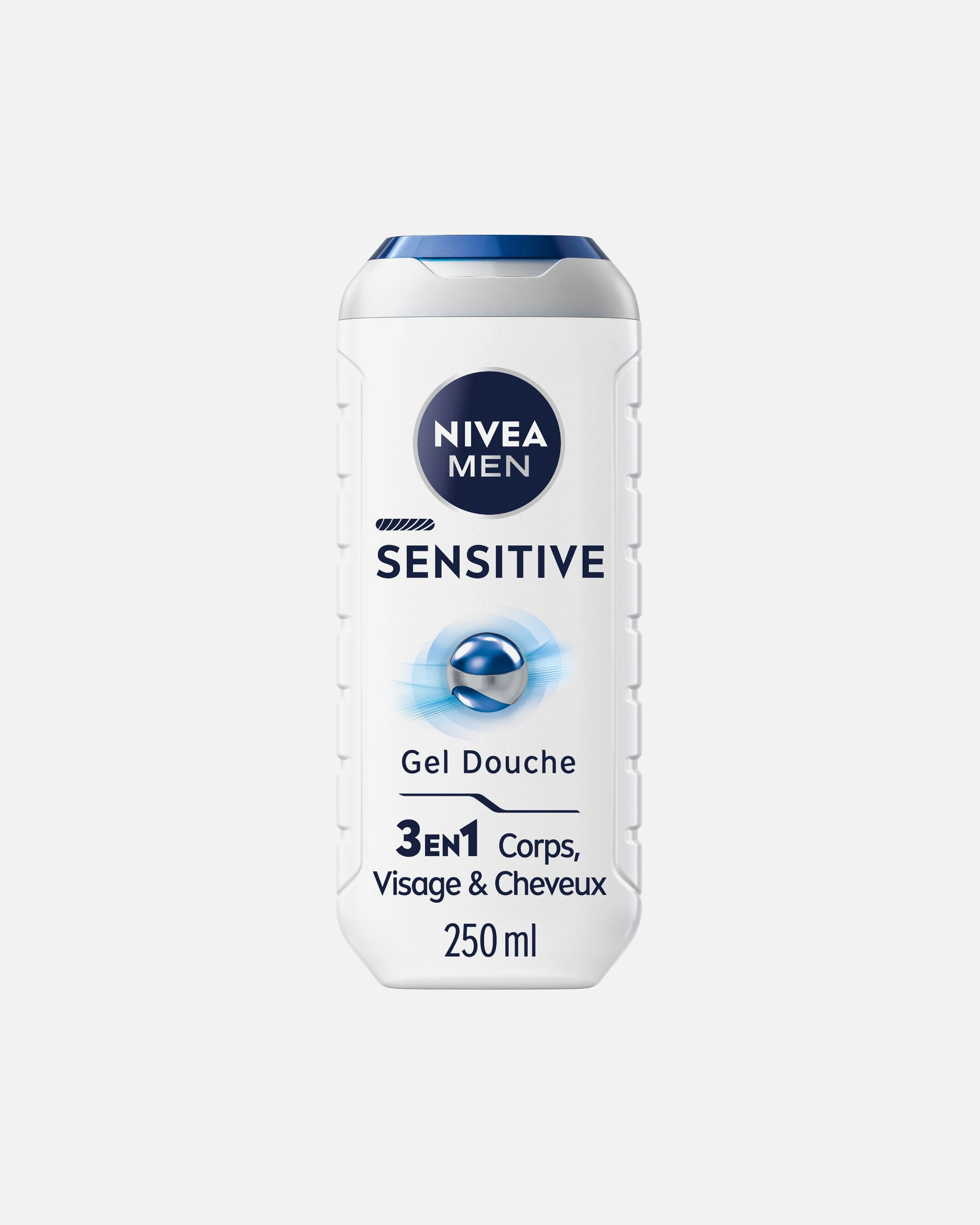 NIVEA Gel douche 3en1 visage corps&cheveux Extrait de Bambou peaux sensibles