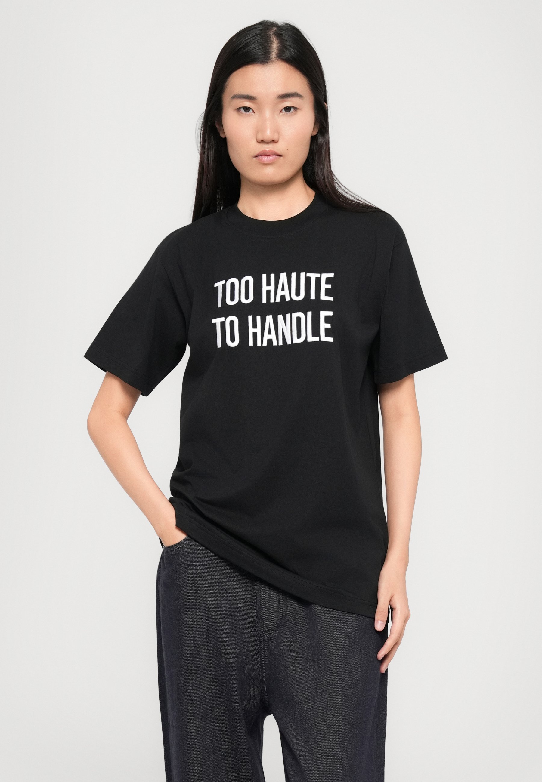 MOSCHINO ZU HAUT FÜR DEN HANDEL - Bedrucktes T-Shirt - schwarz