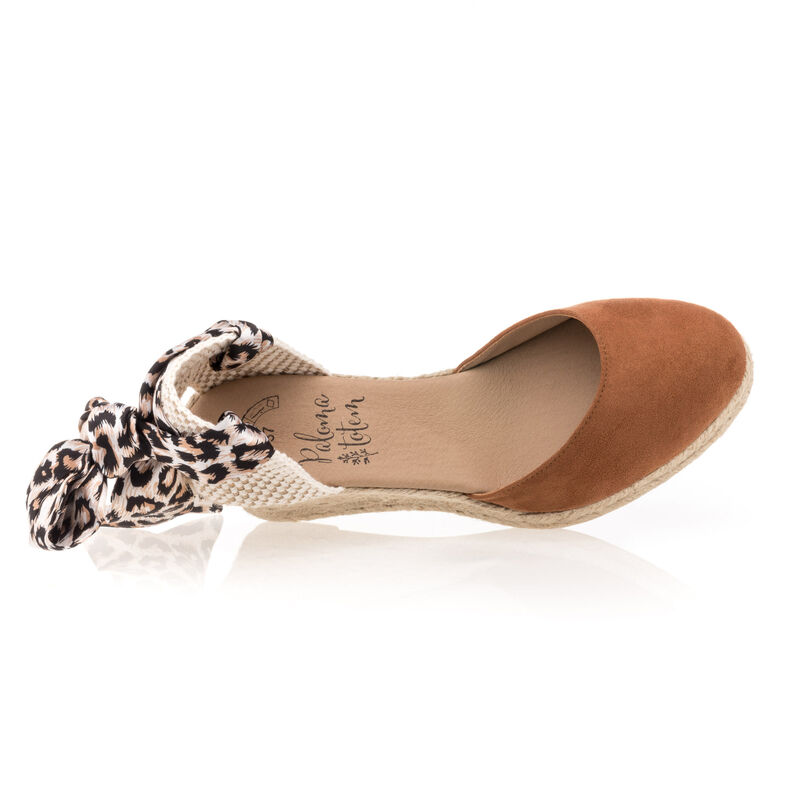Brune espadriller med tausåler til dame