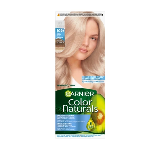 Garnier Color Naturals rozjaśniająca farba do włosów 102  Mroźny Srebrny Blond