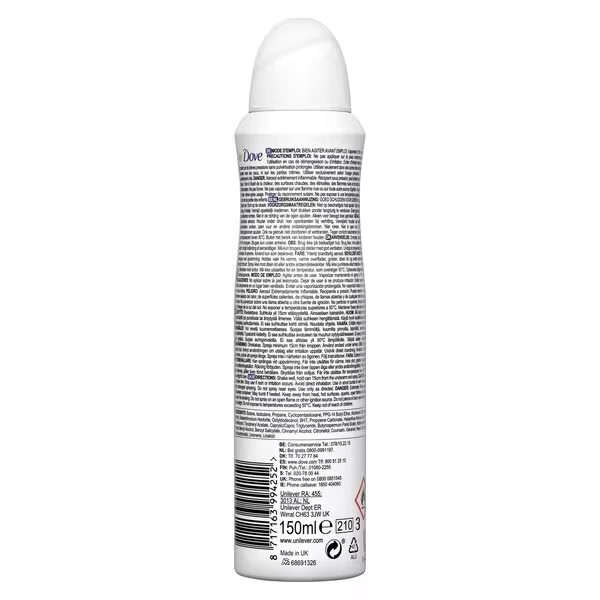Dove Advanced Care Invisible Dry Clean Touch antiperspirant dezodorans u spreju 150 ml