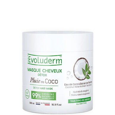„Evoluderm“ detoksikuojanti plaukų kaukė su kokosų ir slyvų ekstraktu 500 ml 500 ml